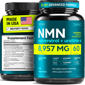Thinbi Complément Alimentaire NMN & NAD+ 60 capsules, vue de face