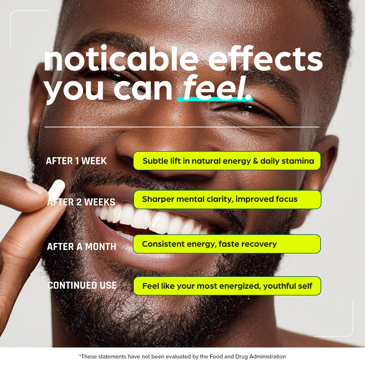 Thinbi Complément Alimentaire NMN & NAD+ avec thé vert, éléments visuels