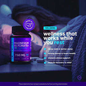 Thinbi Magnésium Glycinate 90 capsules avec Aloe Vera