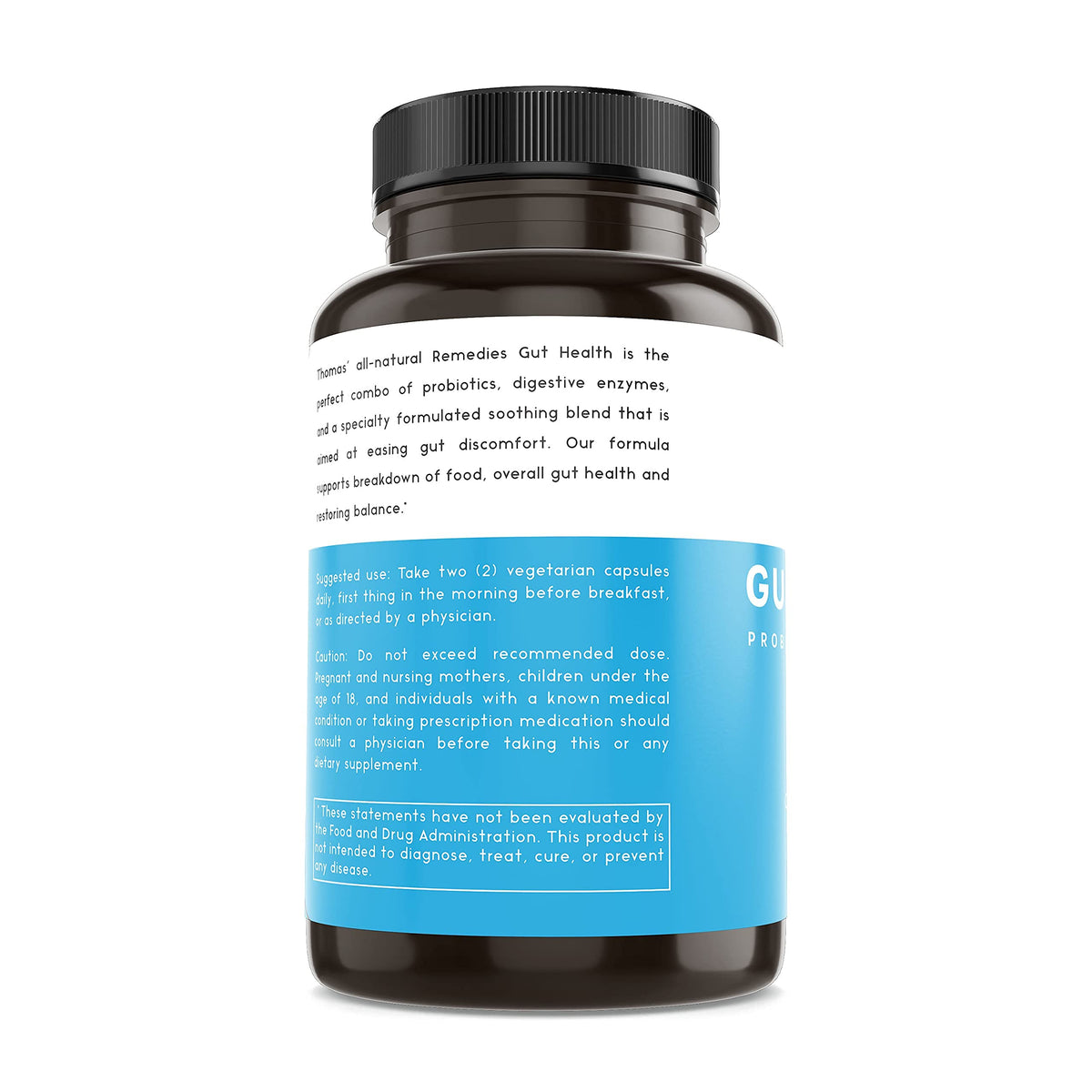 Thomas' all-natural Remedies Enzymes daily, mise en scène sur une table