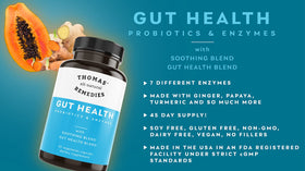 Thomas' all-natural Remedies Enzymes daily, prise de capsules avec un verre d'eau