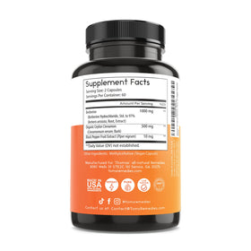 Thomas' Remedies Berberine 1000mg capsules in a lifestyle setting