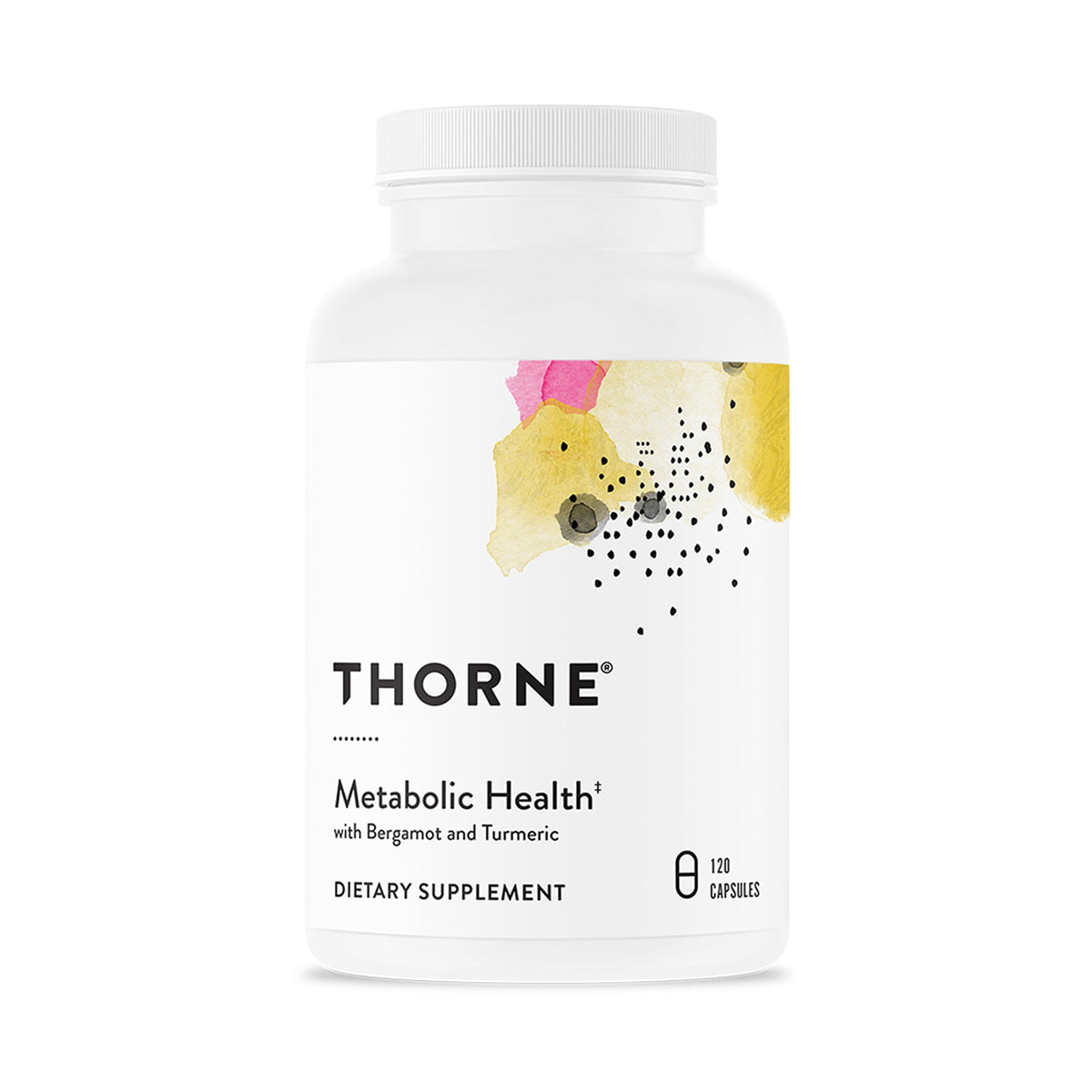 THORNE 120 capsules de compléments alimentaires bergamote et curcumine