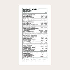 THORNE 2/Day Multivitamines 60 Capsules emballage