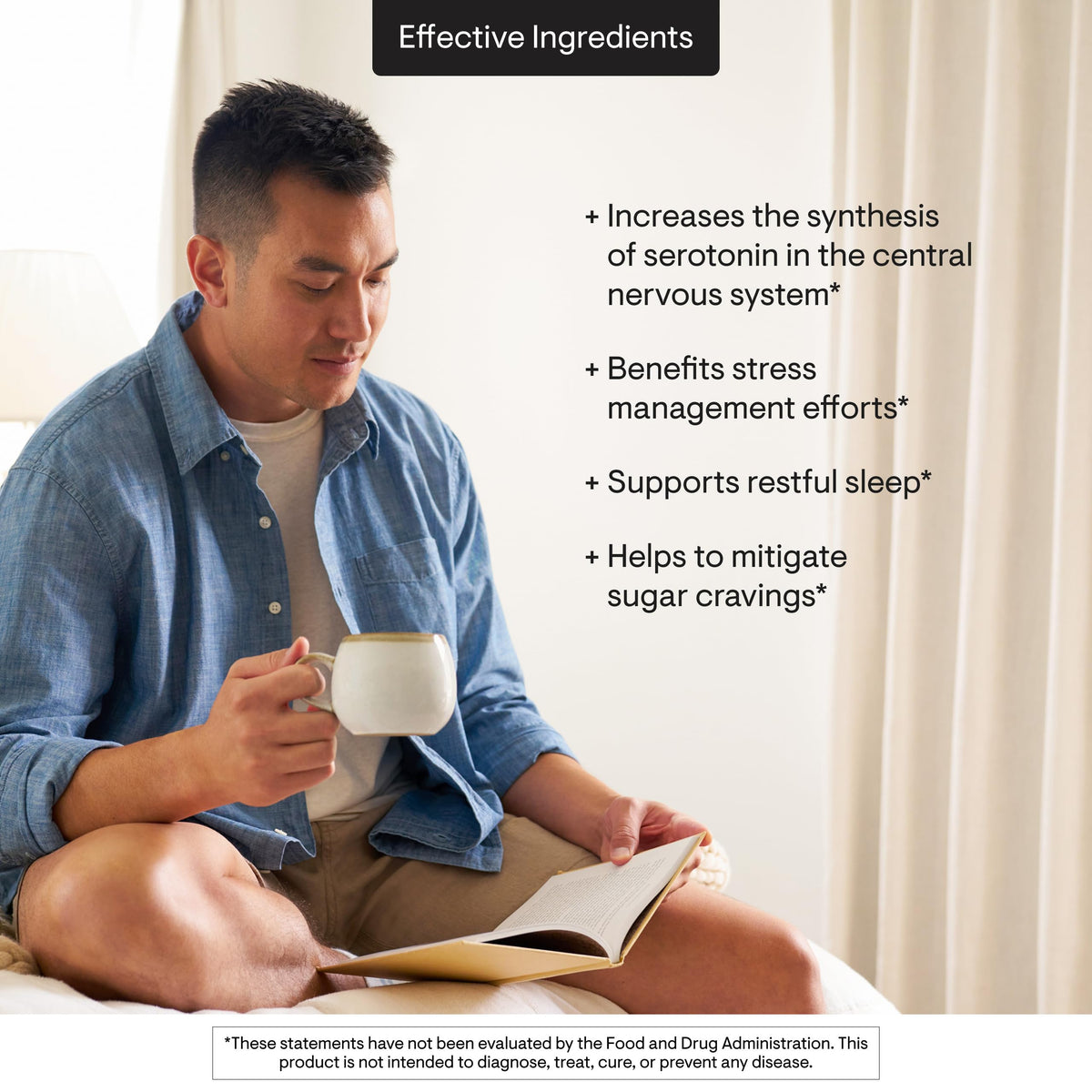 THORNE 5-HTP 100 mg contenant ouvert avec capsules