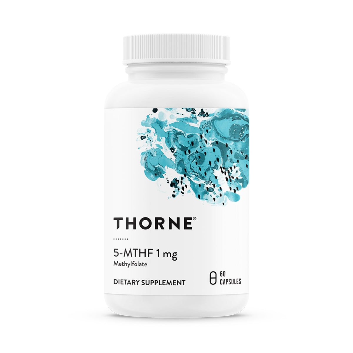 THORNE 5-MTHF 1 mg capsules vue avant du flacon