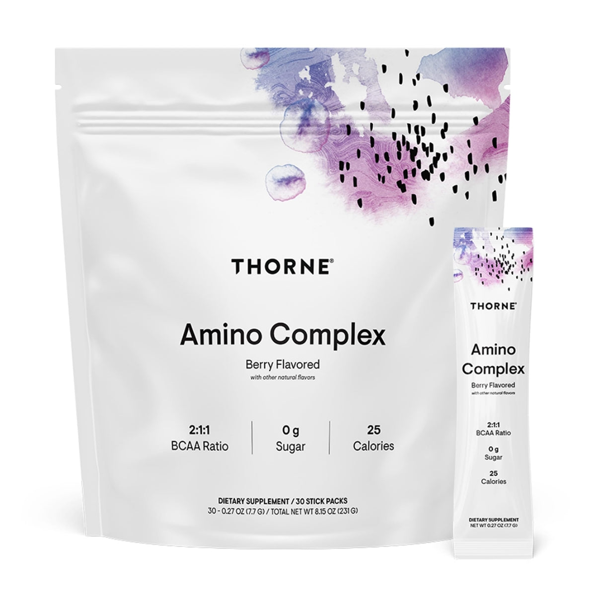 THORNE Amino Complex Poudre EAA & BCAA 272g vue de face