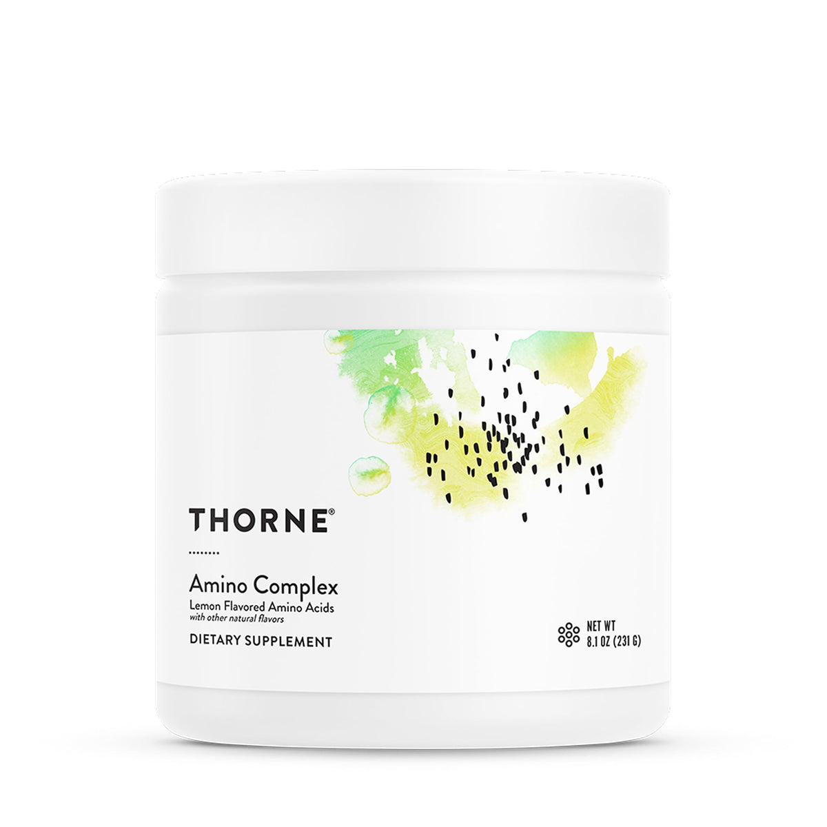 THORNE Amino Complex poudre EAA & BCAA 286g vue de face