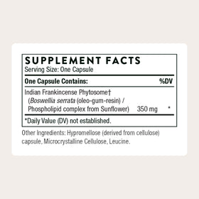 THORNE Boswellia Phytosome 350 mg 60 capsules emballage