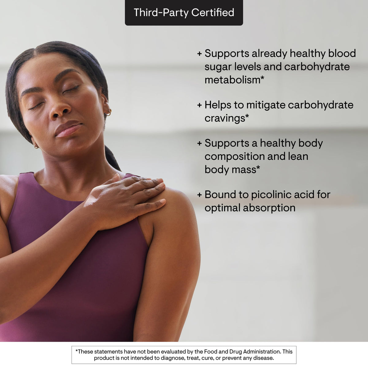 THORNE Chromium Picolinate 500 mcg label details