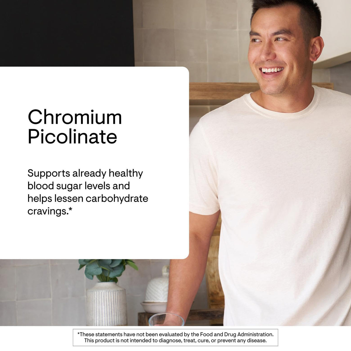 THORNE Chromium Picolinate 500 mcg side view of bottle