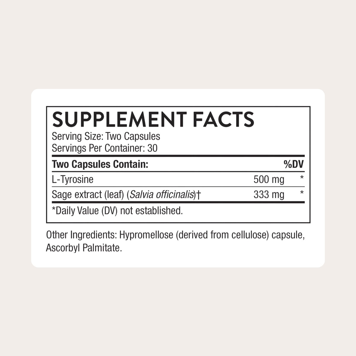 THORNE Clear Focus 60 Capsules sur une table en bois