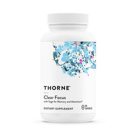 THORNE Clear Focus 60 Capsules vue de face avec étiquette