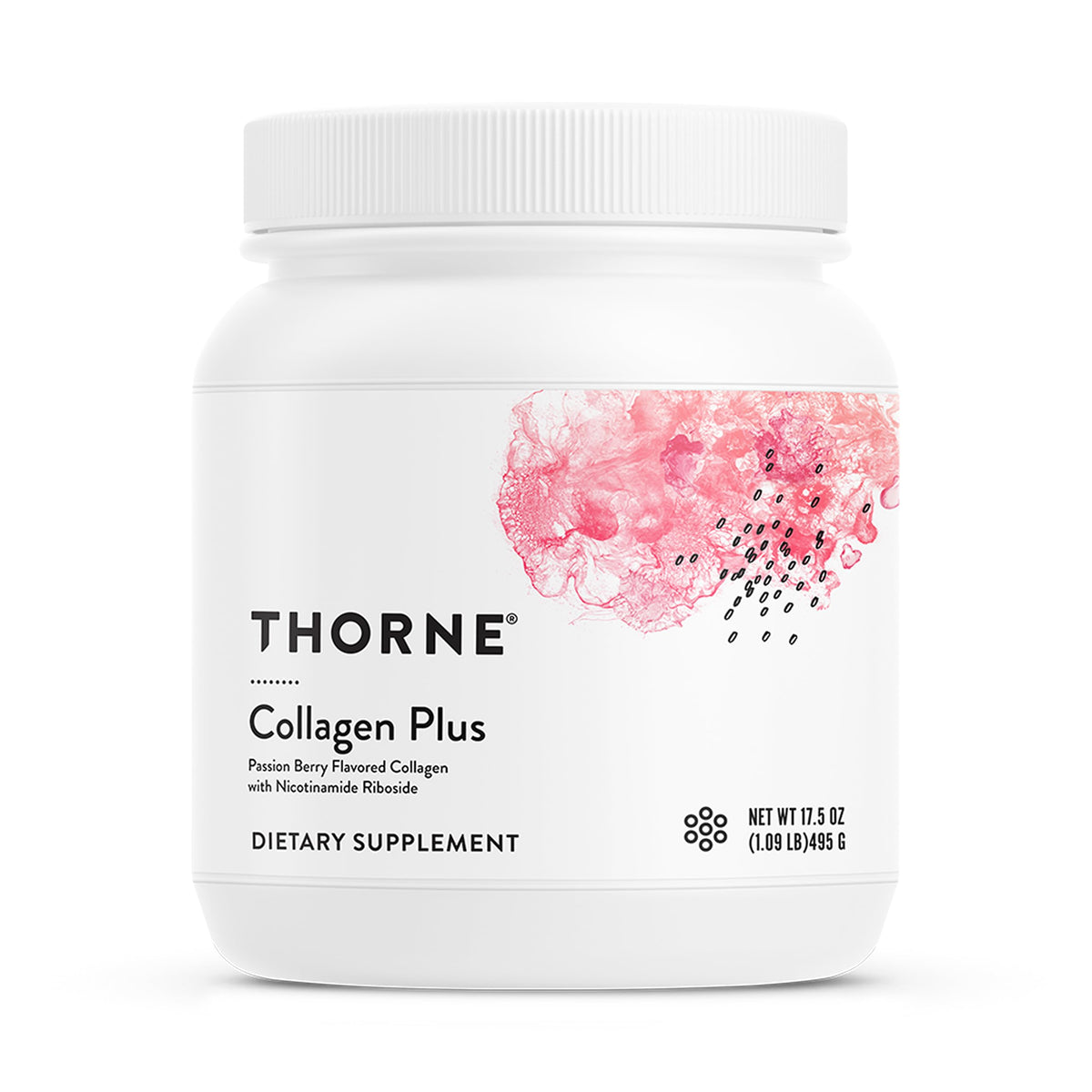 THORNE Collagen Plus packaging, 30 servings