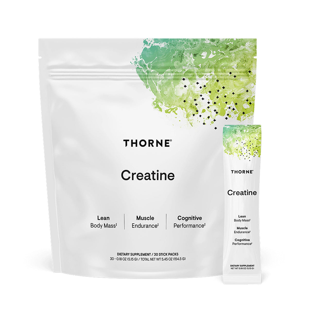 THORNE créatine micronisée 200g vue de face