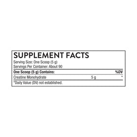 THORNE Créatine Monohydrate Micronisée 581g emballage