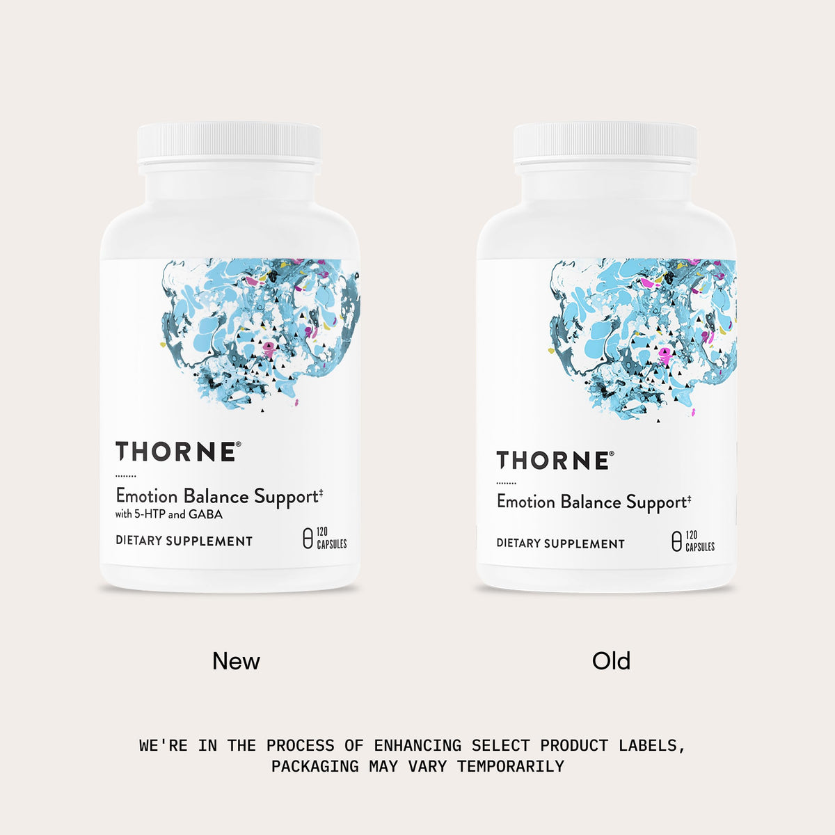 THORNE Emotion Balance Support 120 capsules - étiquette des ingrédients