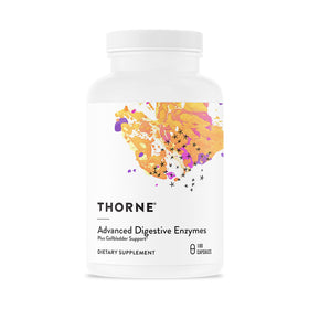 THORNE Enzymes Avancées 180 Capsules, vue de face