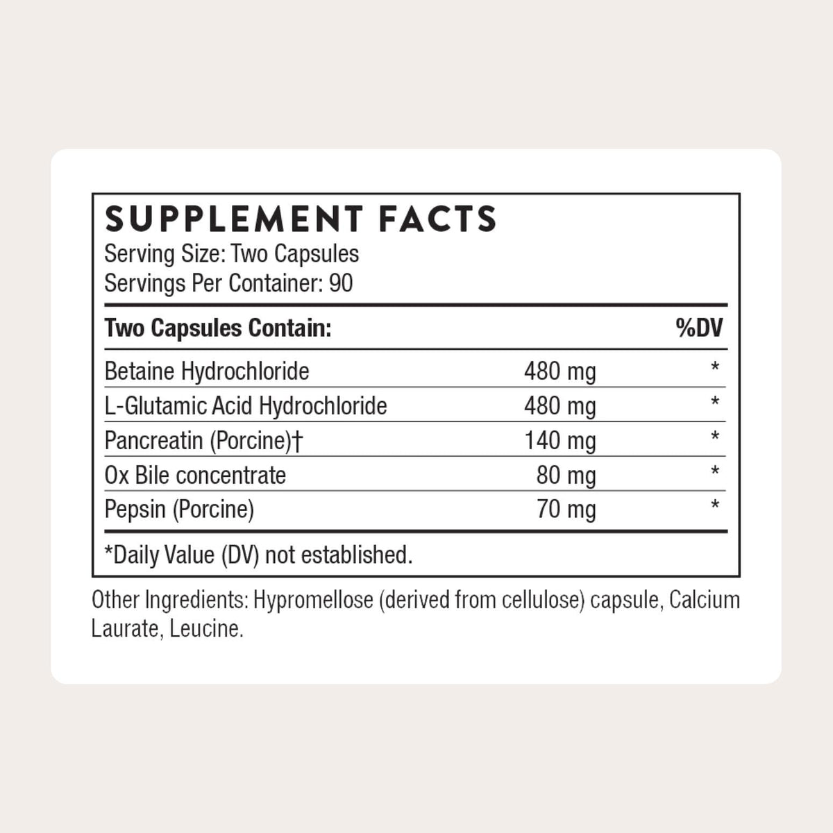 THORNE Enzymes Avancées, flacon et capsules