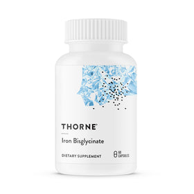 THORNE Fer Bisglycinate 25 mg, 60 capsules - vue de face