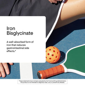 THORNE Fer Bisglycinate 25 mg, emballage et étiquette