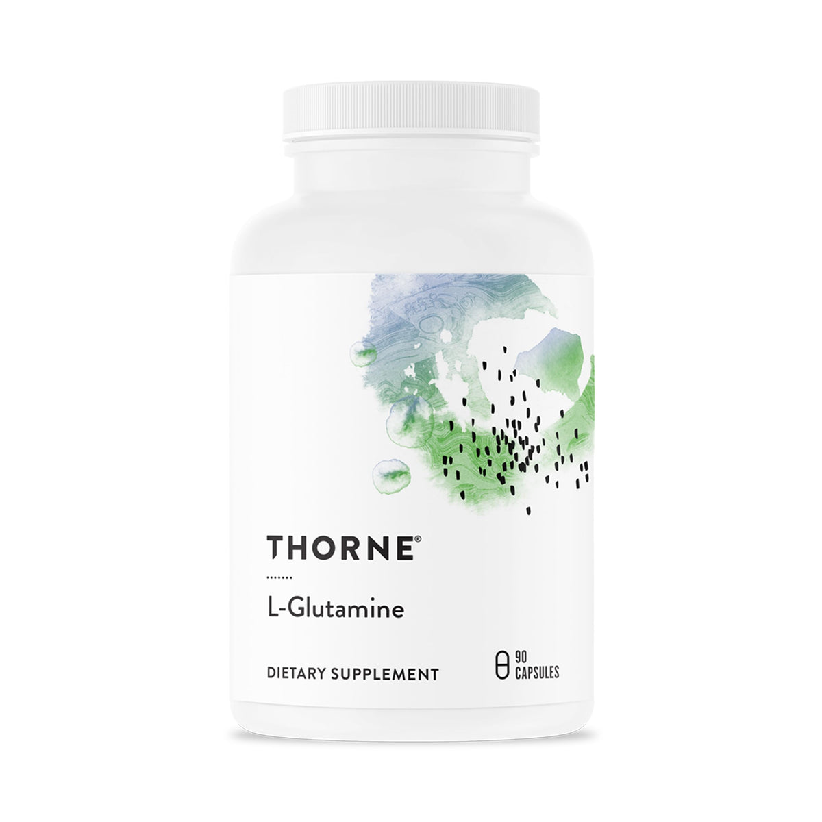 THORNE L-Glutamine 500 mg 90 capsules vue de face