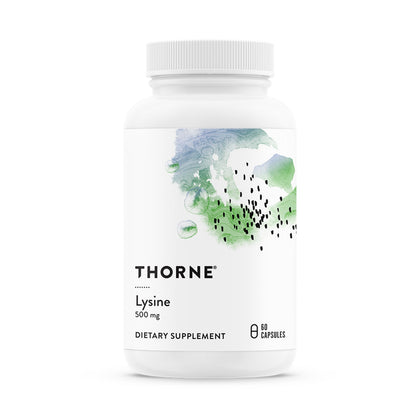 THORNE L-Lysine 500 mg 60 Capsules vue de face