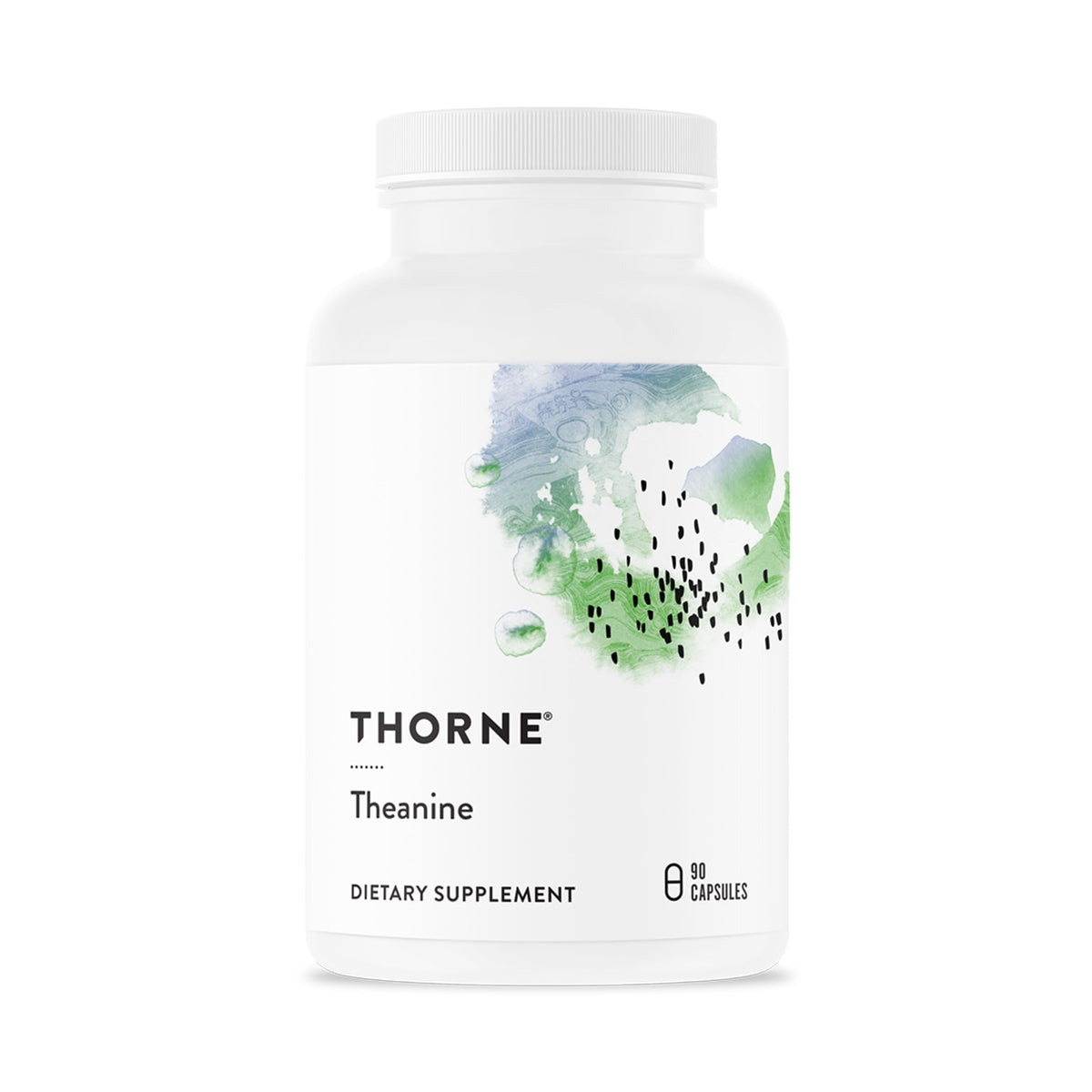 THORNE L-Theanine 200 mg 90 capsules vue de face