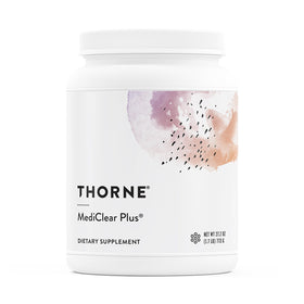THORNE MediClear Plus poudre de protéines vue de face avec étiquette