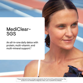 THORNE MediClear-SGS poudre dans un verre avec eau
