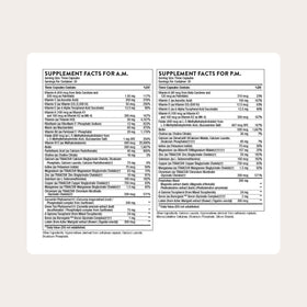 THORNE Multi-Vitamin Elite 180 Capsules - étiquette