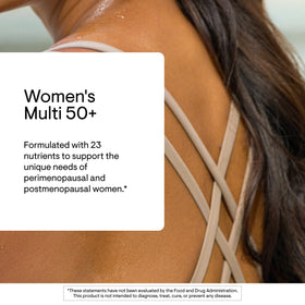 THORNE Multivitamines Femmes 50+ gélules avec étiquette détaillée