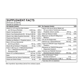 THORNE Multivitamines Femmes 50+ gélules vue arrière