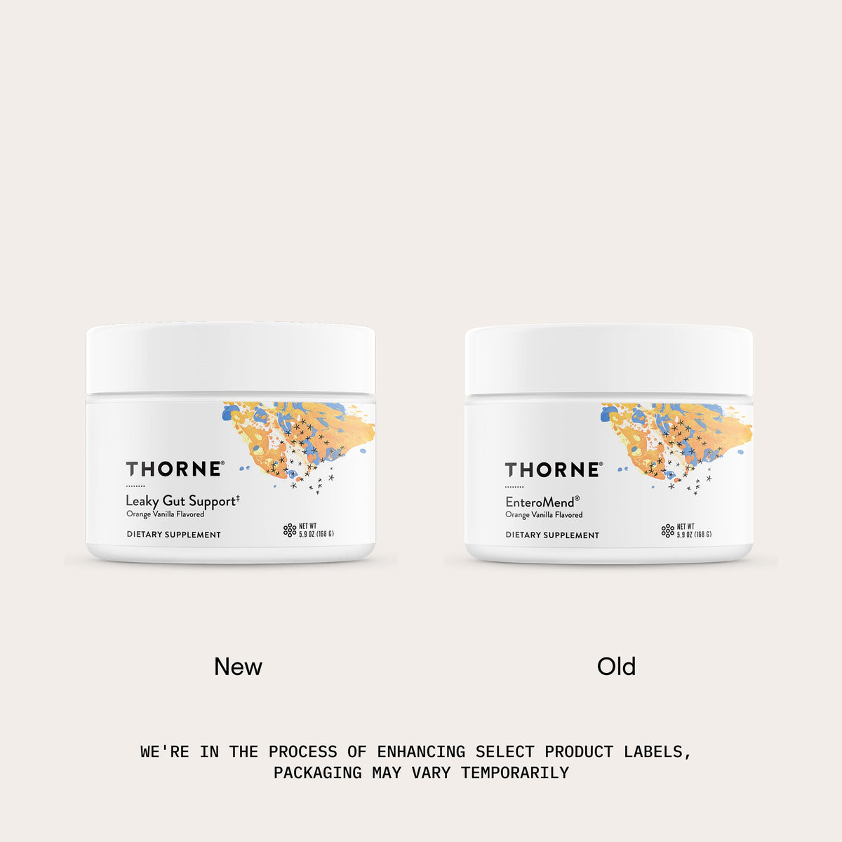 THORNE Soutien Intestinal en poudre dans un verre d'eau