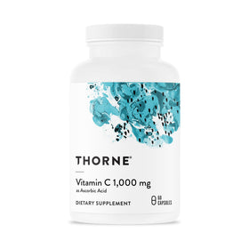 THORNE Vitamine C 1 000 mg, 60 capsules - vue de face