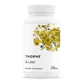 THORNE Vitamine D3 1 000 IU 180 capsules - vue avant
