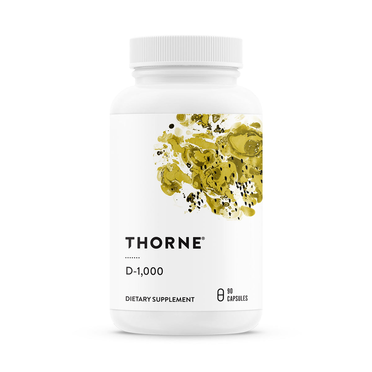 THORNE Vitamine D3 1 000 IU 90 capsules vue de face