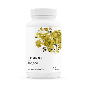 THORNE Vitamine D3 5 000 UI 120 Capsules - vue de face
