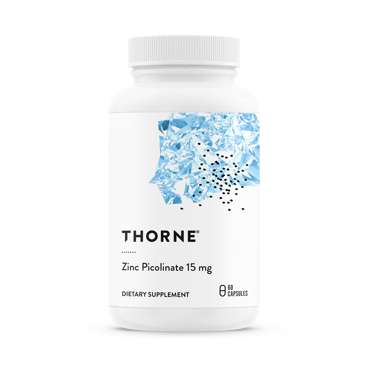 THORNE Zinc Picolinate 15 mg 60 capsules vue de face