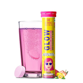 THRU Glow comprimés effervescents 20 unités saveur fraise-citron