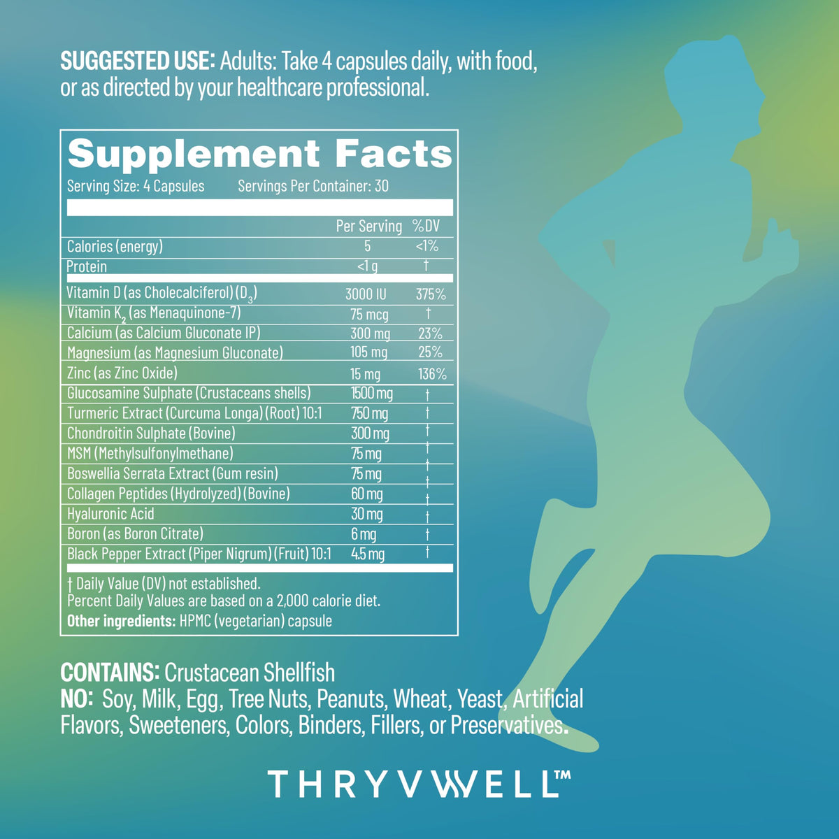 ThryvWell Compléments Alimentaires Articulaires 14-en-1 emballage