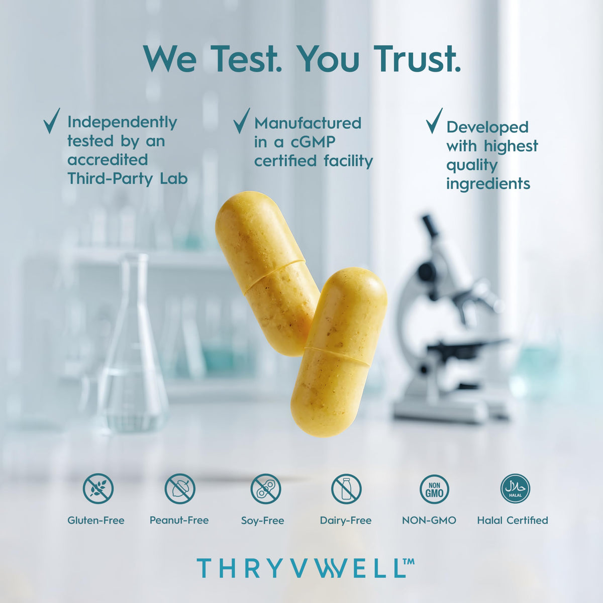 ThryvWell Compléments Alimentaires Articulaires 14-en-1 vue arrière avec informations