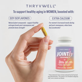 ThryvWell Compléments Alimentaires Articulations Femme 120 Capsules sur un fond blanc