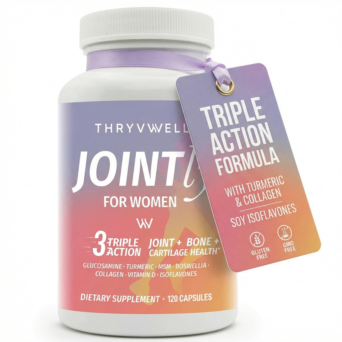 ThryvWell Compléments Alimentaires Articulations Femme 120 Capsules vue avant