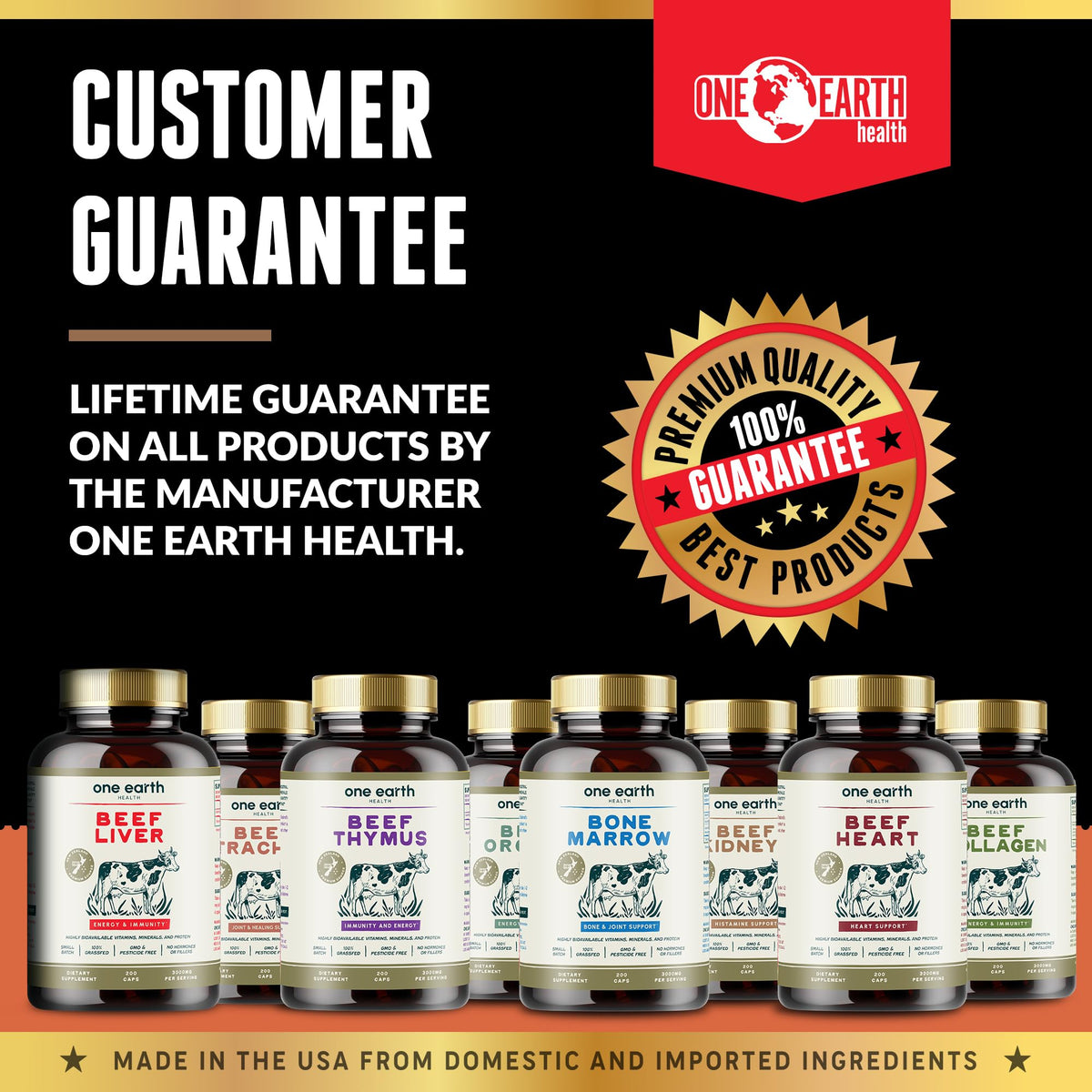 Thymus One Earth Health 3000mg avec fond naturel