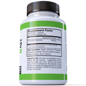 Thyro-T2 complément alimentaire capsules sur fond blanc