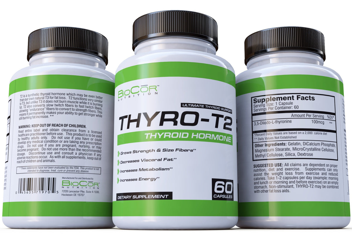 Thyro-T2 complément alimentaire côté de la boîte