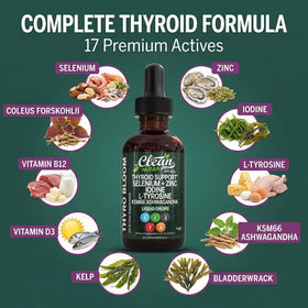 ThyroBloom sur une table avec des plantes