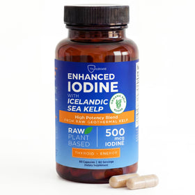 ThyroShield complément alimentaire iode 500 mcg 60 capsules vue de face