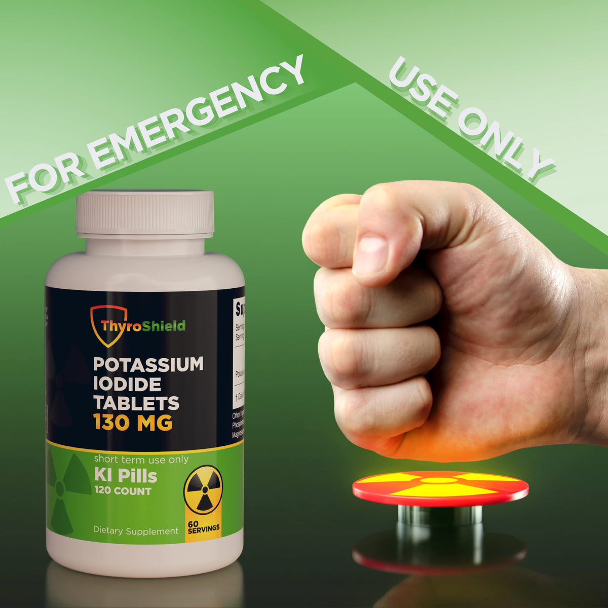 ThyroShield comprimés d'iode potassique dans un environnement domestique